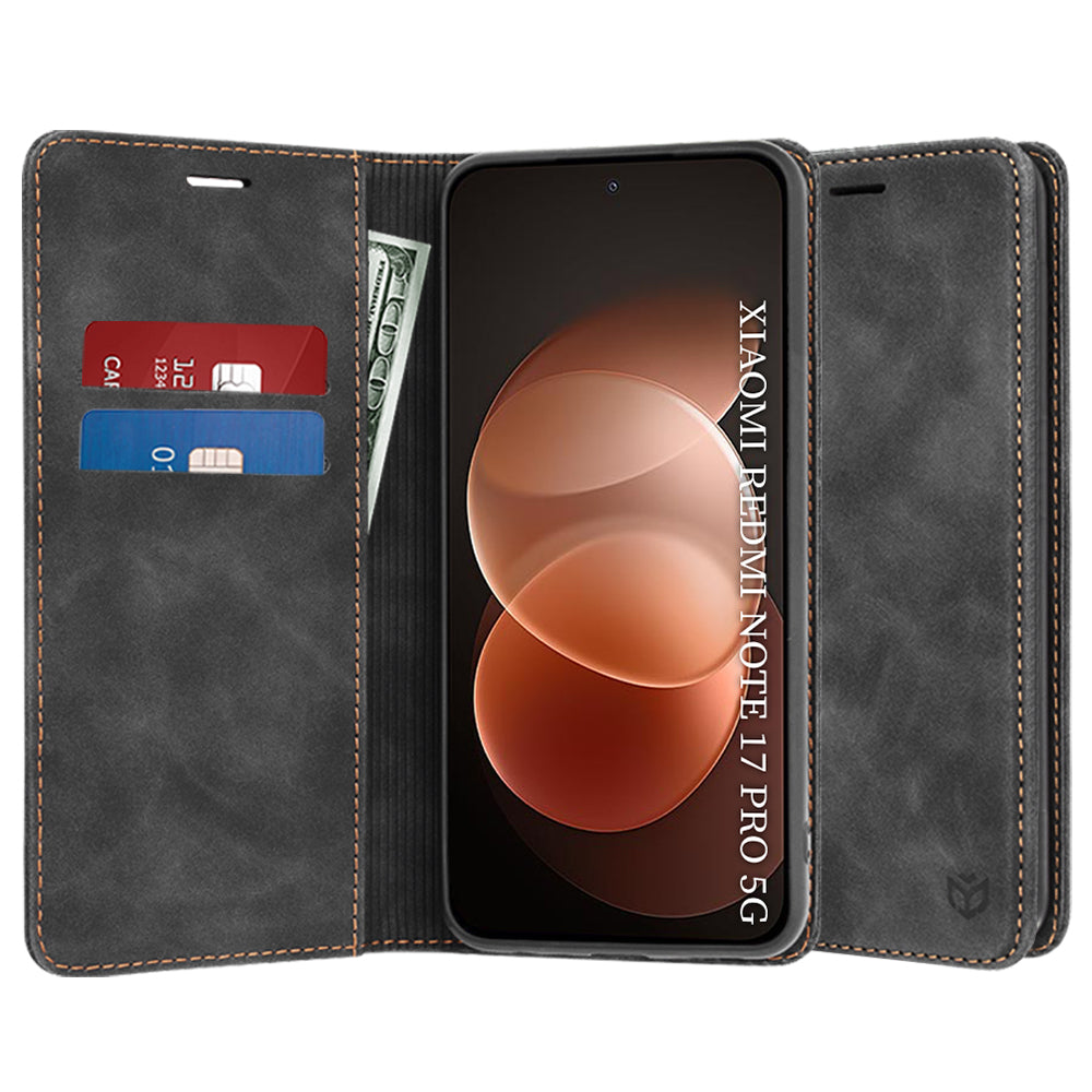 Hoesje voor Xiaomi Redmi Note 17 Pro, Techsuit, Confy, zwart
