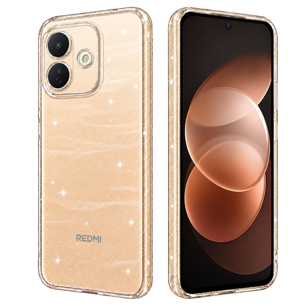 Telefoonhoesje voor Xiaomi Redmi Note 17 Pro, Techsuit, SparkleSkin, transparant