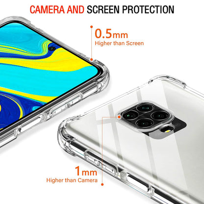 Hoesje voor Xiaomi Redmi Note 9S / Note 9 Pro / Note 9 Pro Max, Techsuit, Schokbestendig Helder, Transparant