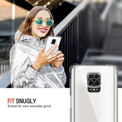 Hoesje voor Xiaomi Redmi Note 9S / Note 9 Pro / Note 9 Pro Max, Techsuit, Schokbestendig Helder, Transparant