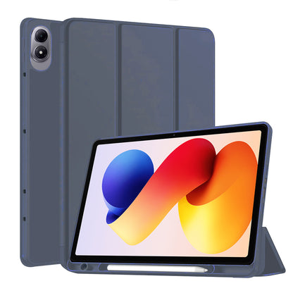 Hoes voor Xiaomi Redmi Pad 2 Pro, Techsuit, Flex Trifold, Marineblauw
