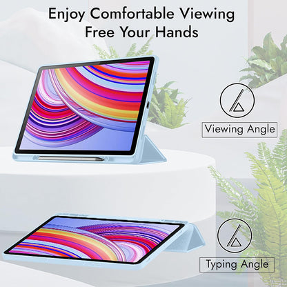 Hoes voor Xiaomi Redmi Pad 2 Pro, Techsuit, Flex Trifold, Marineblauw