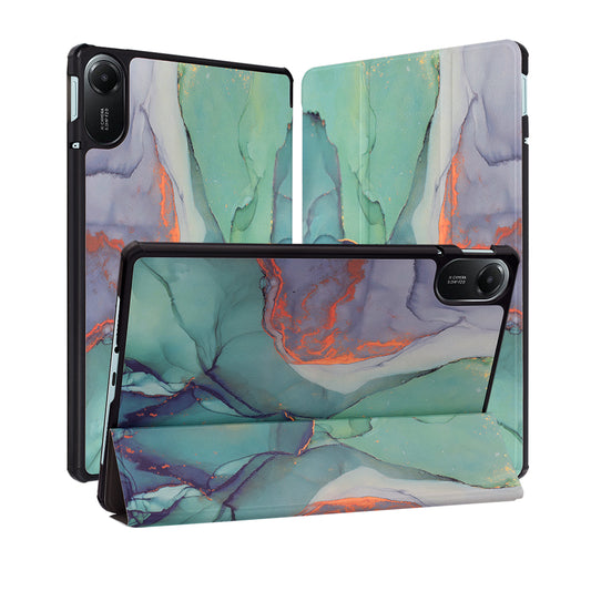 Hoes voor Xiaomi Redmi Pad 2, Techsuit, FoldPro Green Time, Multicolor