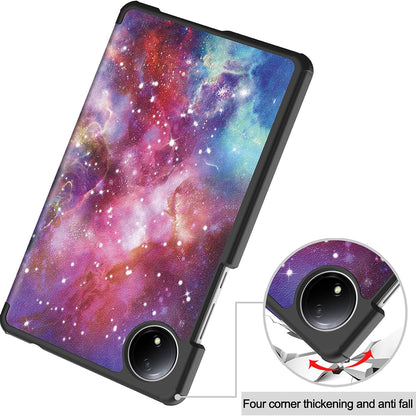 Hoes voor Xiaomi Redmi Pad SE 8.7, Techsuit, FoldPro Galaxy, Multicolor
