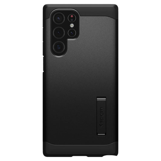 Hoes voor Samsung Galaxy S22 Ultra 5G S908, Spigen, Tough Armor, Zwart ACS03923