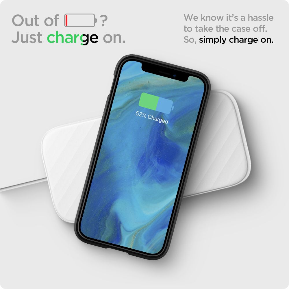 Hoes voor Apple iPhone 12 / 12 Pro, Spigen, Ultra Hybrid, Zwart ACS01703