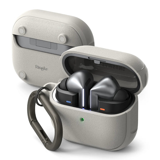Ringke Onyx Magnetische hoes voor Samsung Galaxy Buds3 FE / Buds3 Pro / Buds3, Grijs