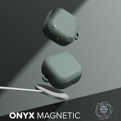 Ringke Onyx Magnetische Hoes voor Samsung Galaxy Buds4 / Buds4 Pro, Groen