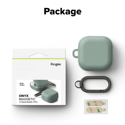 Ringke Onyx Magnetische Hoes voor Samsung Galaxy Buds4 / Buds4 Pro, Groen