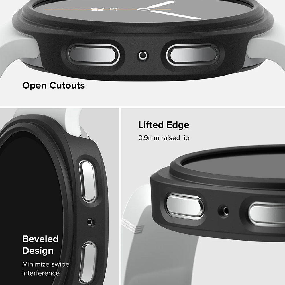 Ringke Slim hoesje voor Samsung Galaxy Watch8 40mm, Set van 2 stuks, Mat Zwart
