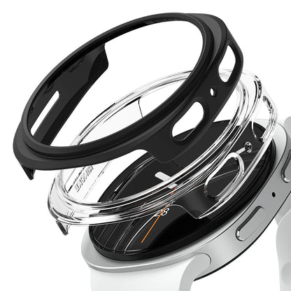 Ringke Slim hoesje voor Samsung Galaxy Watch8 44mm, Set van 2 stuks, Mat Zwart
