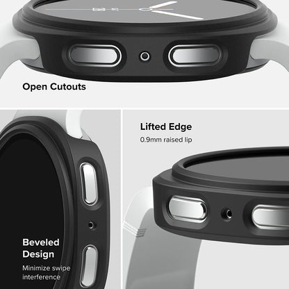 Ringke Slim hoesje voor Samsung Galaxy Watch8 44mm, Set van 2 stuks, Mat Zwart