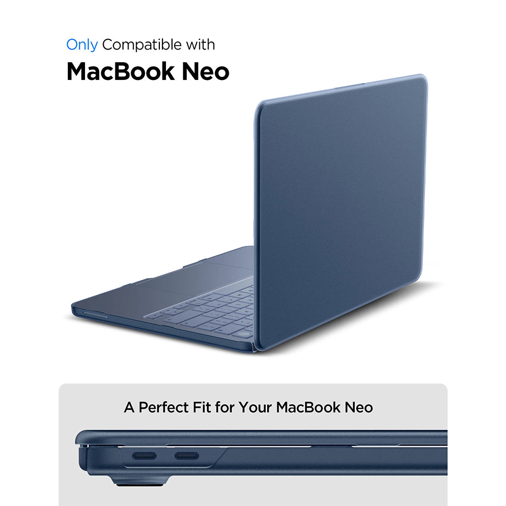 Spigen Airskin Case for Apple MacBook Neo 13inch, Satin Indigo ACS11814
