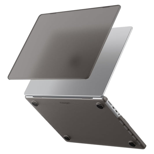 Spigen Airskin hoes voor Apple MacBook Pro 16inch (2026) / (2024) / (2023) / (2021), Zwart Satijn ACS11527