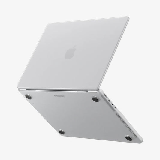 Spigen Airskin hoes voor Apple MacBook Pro 16inch (2026) / (2024) / (2023) / (2021), Transparant Satin ACS11526