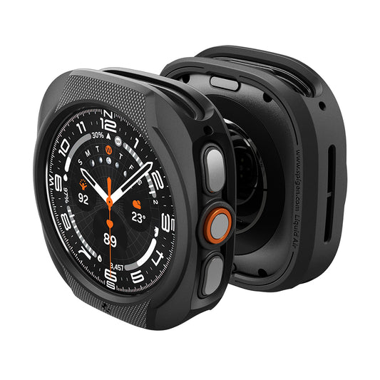 Spigen Liquid Air hoes voor Samsung Galaxy Watch Ultra2, Mat Zwart ACS11610