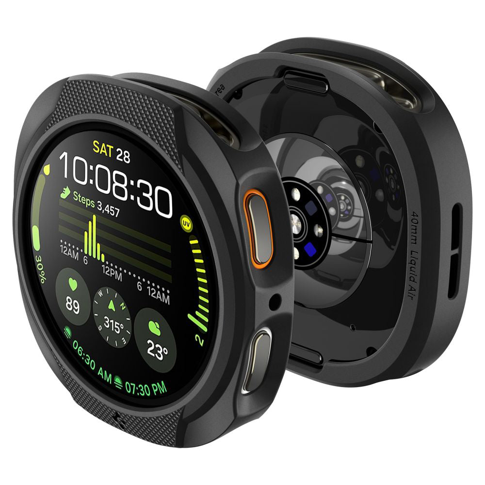 Spigen Liquid Air hoes voor Samsung Galaxy Watch8 40mm, Matzwart ACS09840