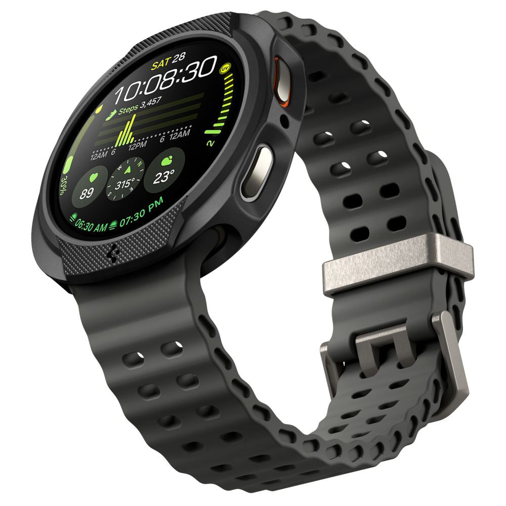 Spigen Liquid Air hoes voor Samsung Galaxy Watch8 40mm, Matzwart ACS09840