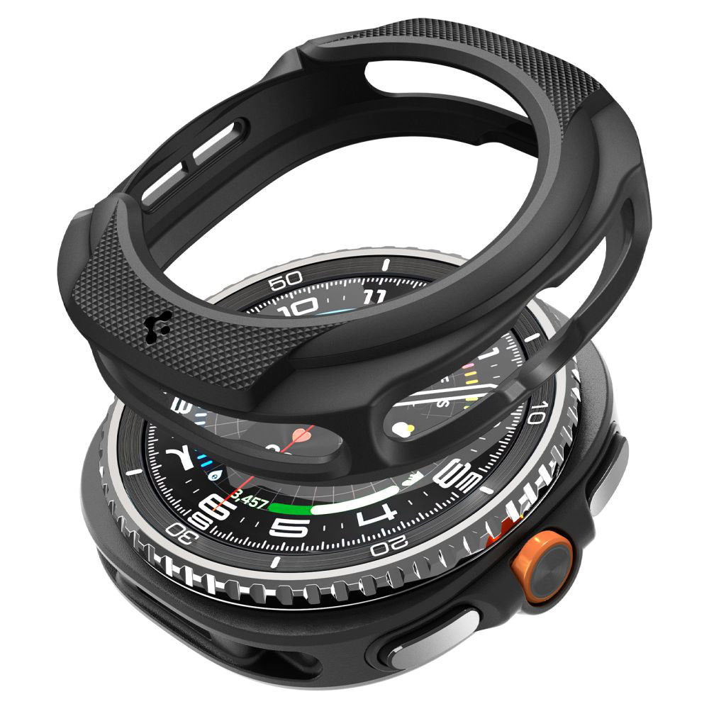 Spigen Liquid Air hoes voor Samsung Galaxy Watch8 Classic, Matzwart ACS09841