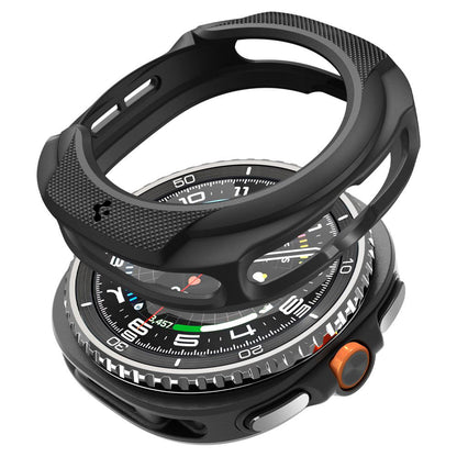 Spigen Liquid Air hoes voor Samsung Galaxy Watch8 Classic, Matzwart ACS09841