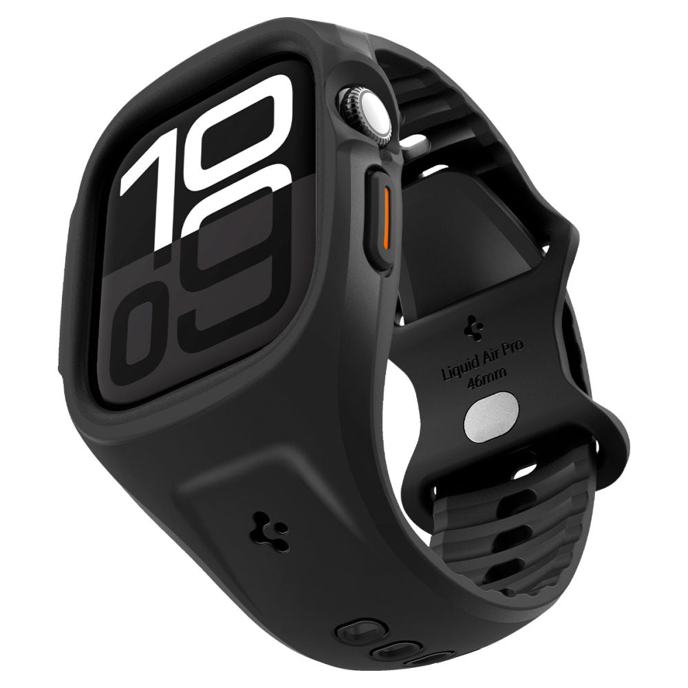 Spigen Liquid Air Pro hoes voor Apple Watch Series 10 / 11 46mm, Matzwart ACS09317