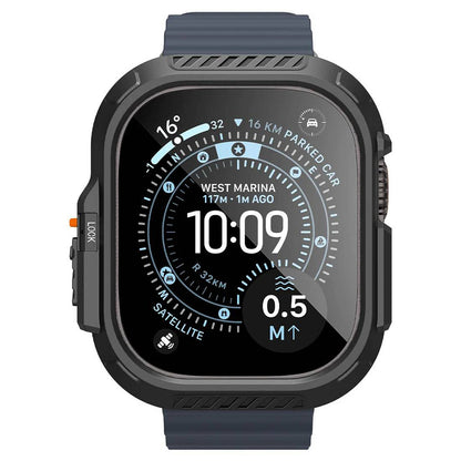Spigen Lock Fit-hoesje met screenprotector voor Apple Watch Ultra Series, zwart ACS12054
