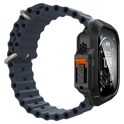 Spigen Lock Fit-hoesje met screenprotector voor Apple Watch Ultra Series, zwart ACS12054
