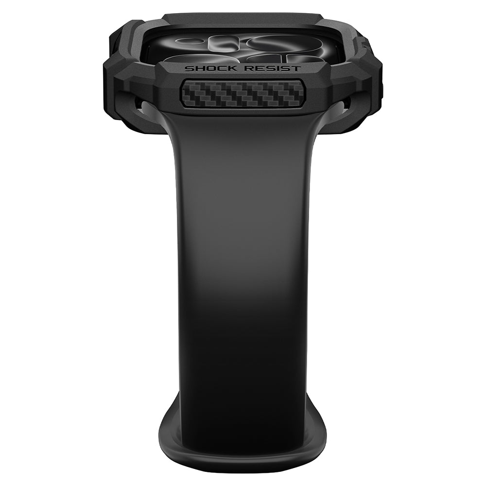 Spigen Rugged Armor hoes voor Apple Watch Series 12 46mm, Mat Zwart ACS11886