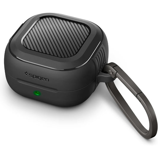 Spigen Rugged Armor hoes voor Samsung Galaxy Buds4 / Buds4 Pro, Matzwart ACS11200