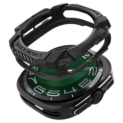 Spigen Rugged Armor hoes voor Samsung Galaxy Watch Ultra, Zwart