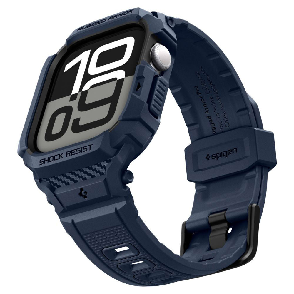 Spigen Rugged Armor Pro V2 hoes voor Apple Watch Series 10 / 11 42mm, Marineblauw ACS10495