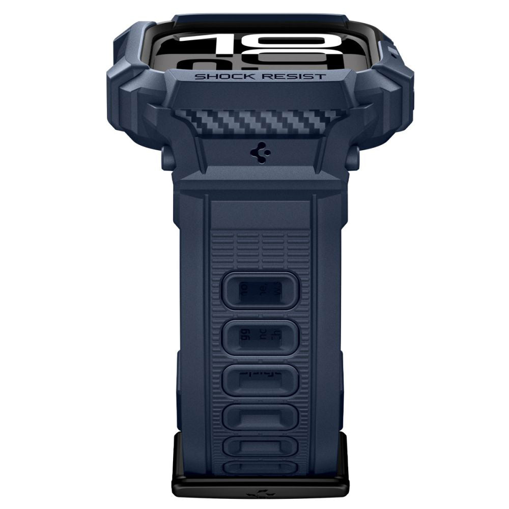 Spigen Rugged Armor Pro V2 hoes voor Apple Watch Series 10 / 11 42mm, Marineblauw ACS10495