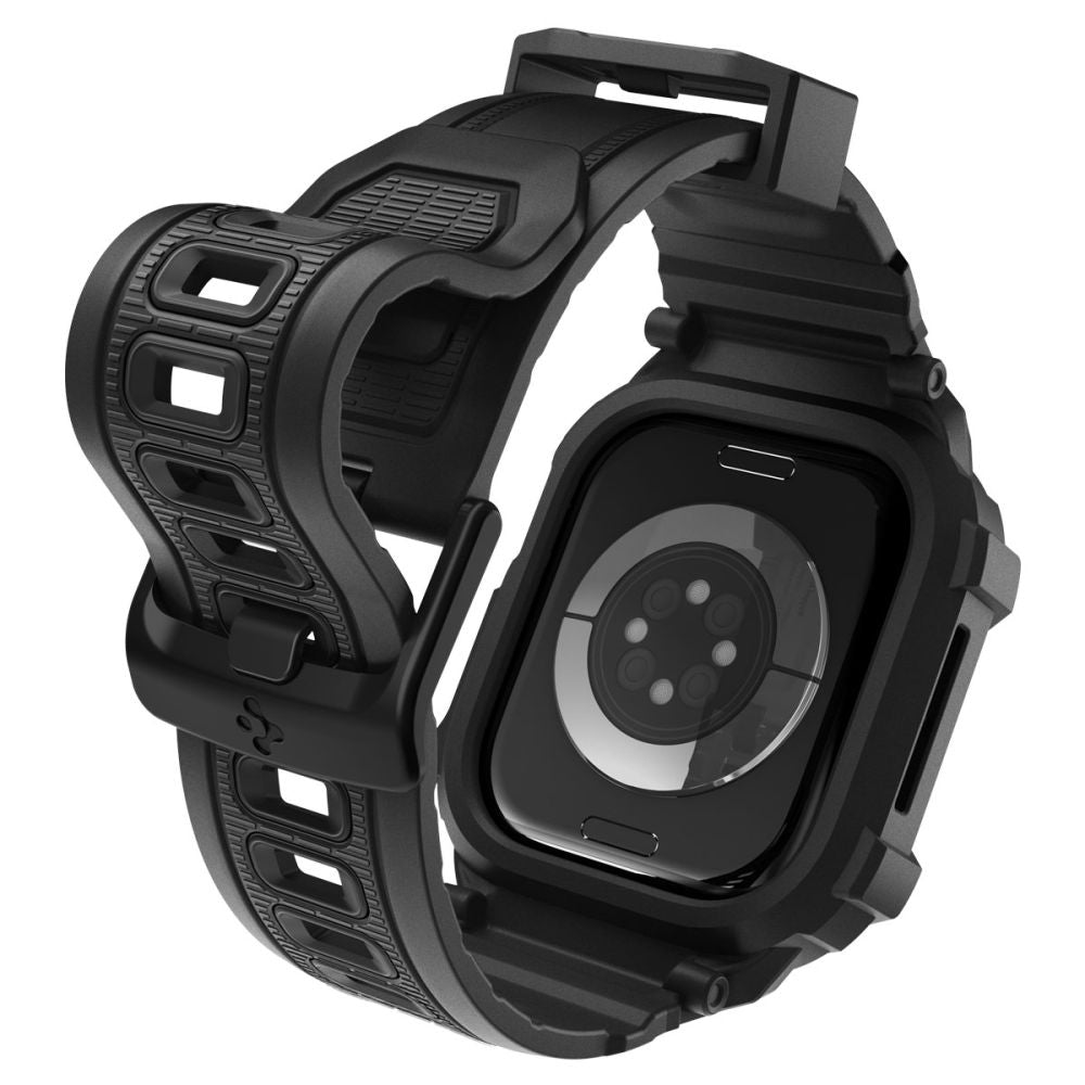 Spigen Rugged Armor Pro V2 hoes voor Apple Watch Series 10 / 11 42mm, Matzwart ACS10494
