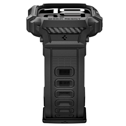Spigen Rugged Armor Pro V2 hoes voor Apple Watch Series 10 / 11 42mm, Matzwart ACS10494