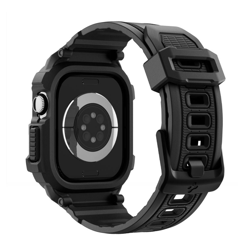 Spigen Rugged Armor Pro V2 hoes voor Apple Watch Series 10 / 11 42mm, Matzwart ACS10494