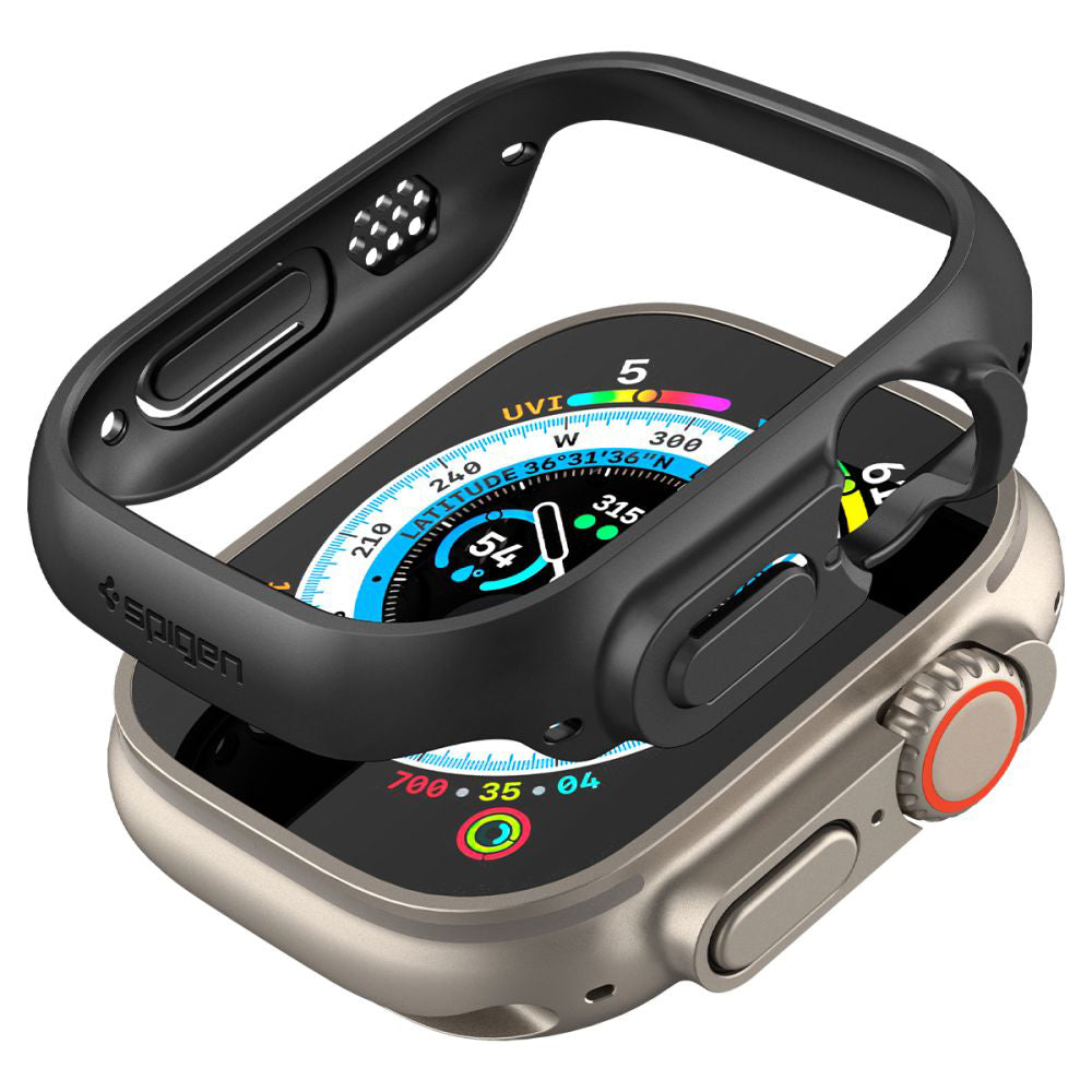 Spigen Thin Fit hoes voor Apple Watch Ultra Series, Zwart ACS05458