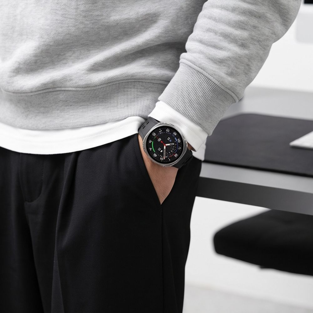 Tech-Protect Defense hoesje voor Samsung Galaxy Watch9 / Watch8 40mm, set van 2 stuks, zwart / transparant