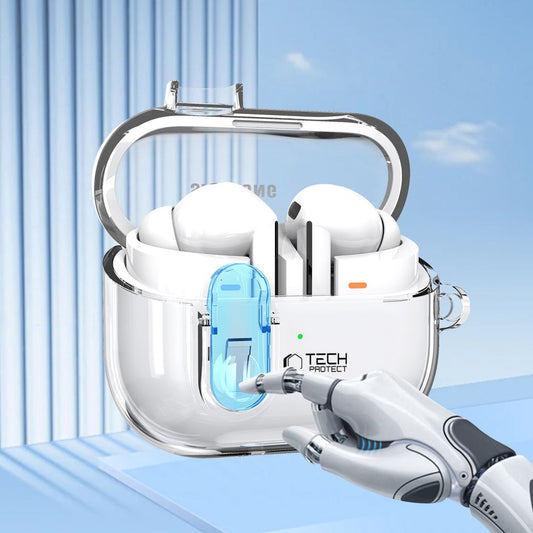 Tech-Protect Flexair hoes voor Samsung Galaxy Buds3 FE / Buds3 Pro / Buds3, Transparant