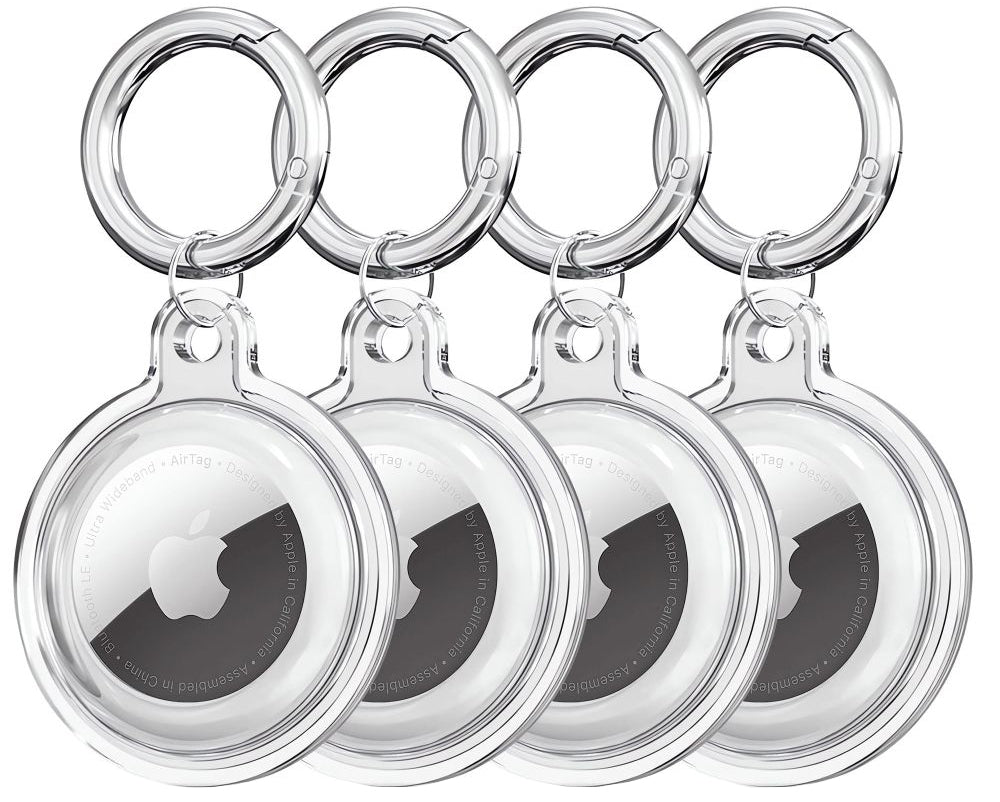 Tech-Protect Icon hoes voor Apple AirTag, Set van 4 stuks, Transparant