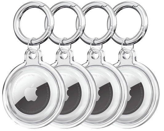 Tech-Protect Icon hoes voor Apple AirTag, Set van 4 stuks, Transparant