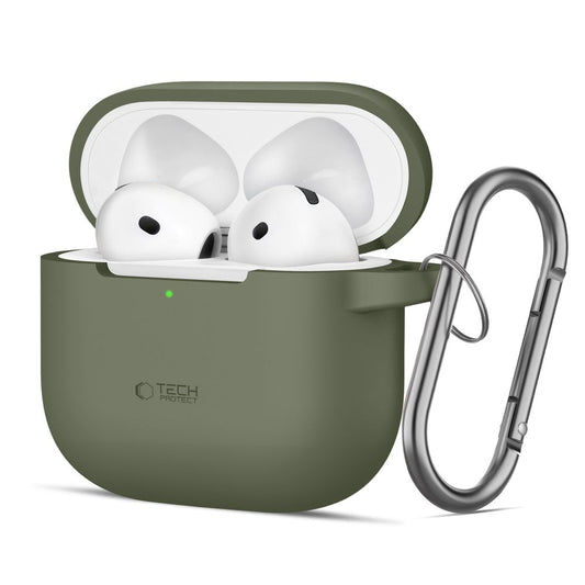 Tech-Protect Silicone Hook hoes voor Apple AirPods 4, Groen
