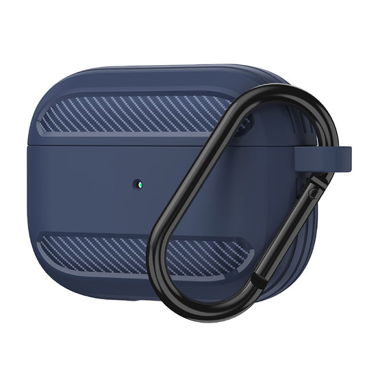 Techsuit Carbon hoes voor Apple AirPods 3, Marineblauw
