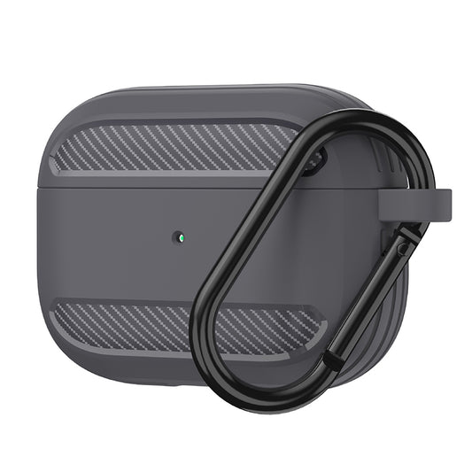Techsuit Carbon hoes voor Apple AirPods 3, Grijs