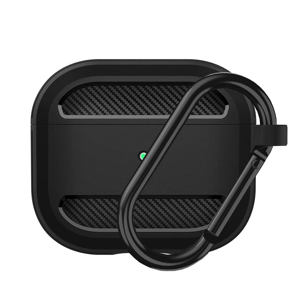 Techsuit Carbon hoes voor Apple AirPods 3, Zwart