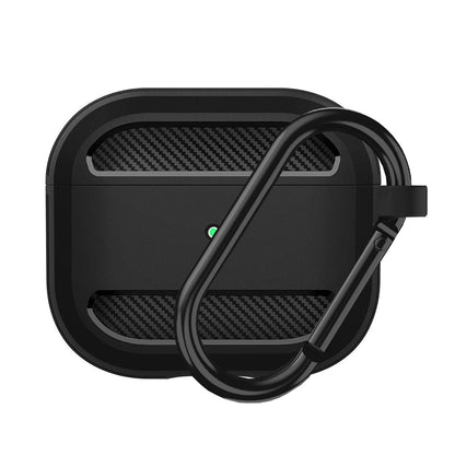 Techsuit Carbon hoes voor Apple AirPods 3, Zwart