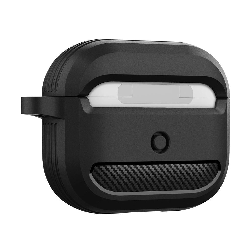 Techsuit Carbon hoes voor Apple AirPods 3, Zwart