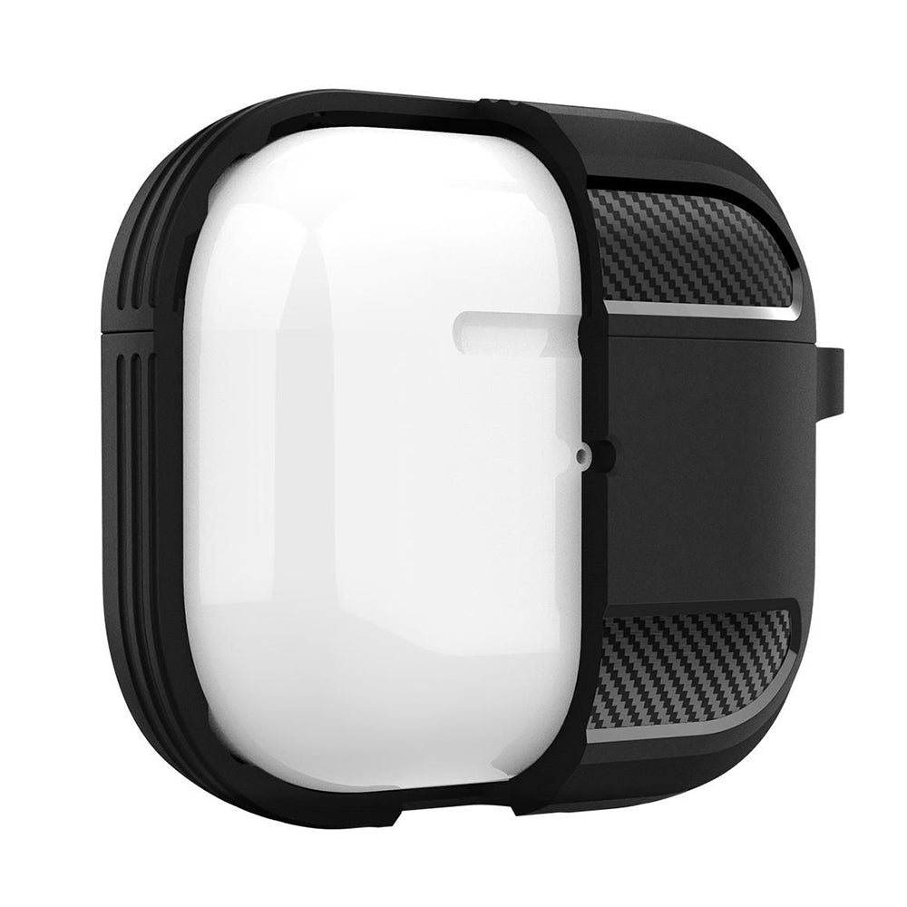 Techsuit Carbon hoes voor Apple AirPods 3, Zwart