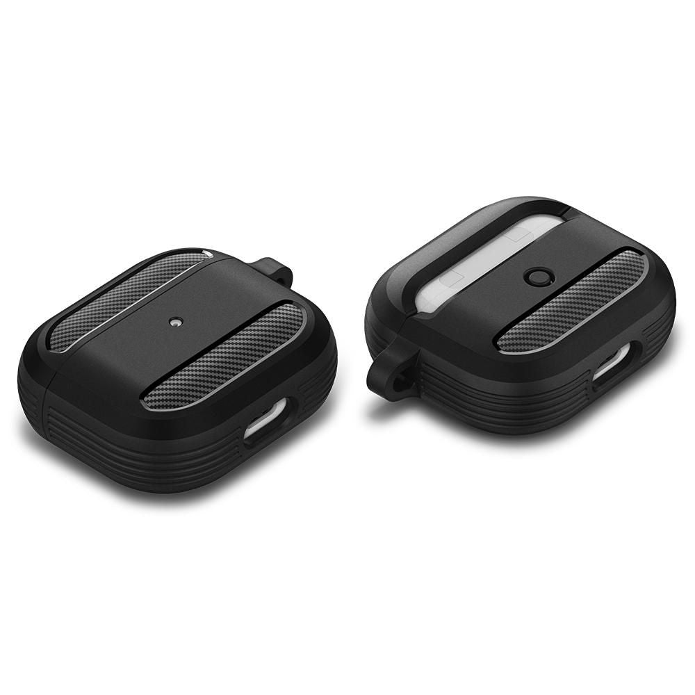Techsuit Carbon hoes voor Apple AirPods 3, Zwart