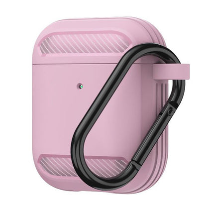 Techsuit Carbon hoes voor Apple AirPods Gen 2 / Gen 1, Roze