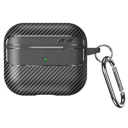 Techsuit CarbonFiber hoes voor Apple AirPods 3, Zwart